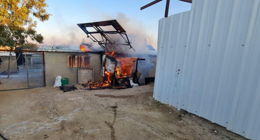 النقب: اندلاع حريق في مبنى سكني قرب كسيفة